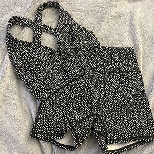 BuffBunny Alpha Sports Bra and legacy short bundle - Bossy Print - Size Small